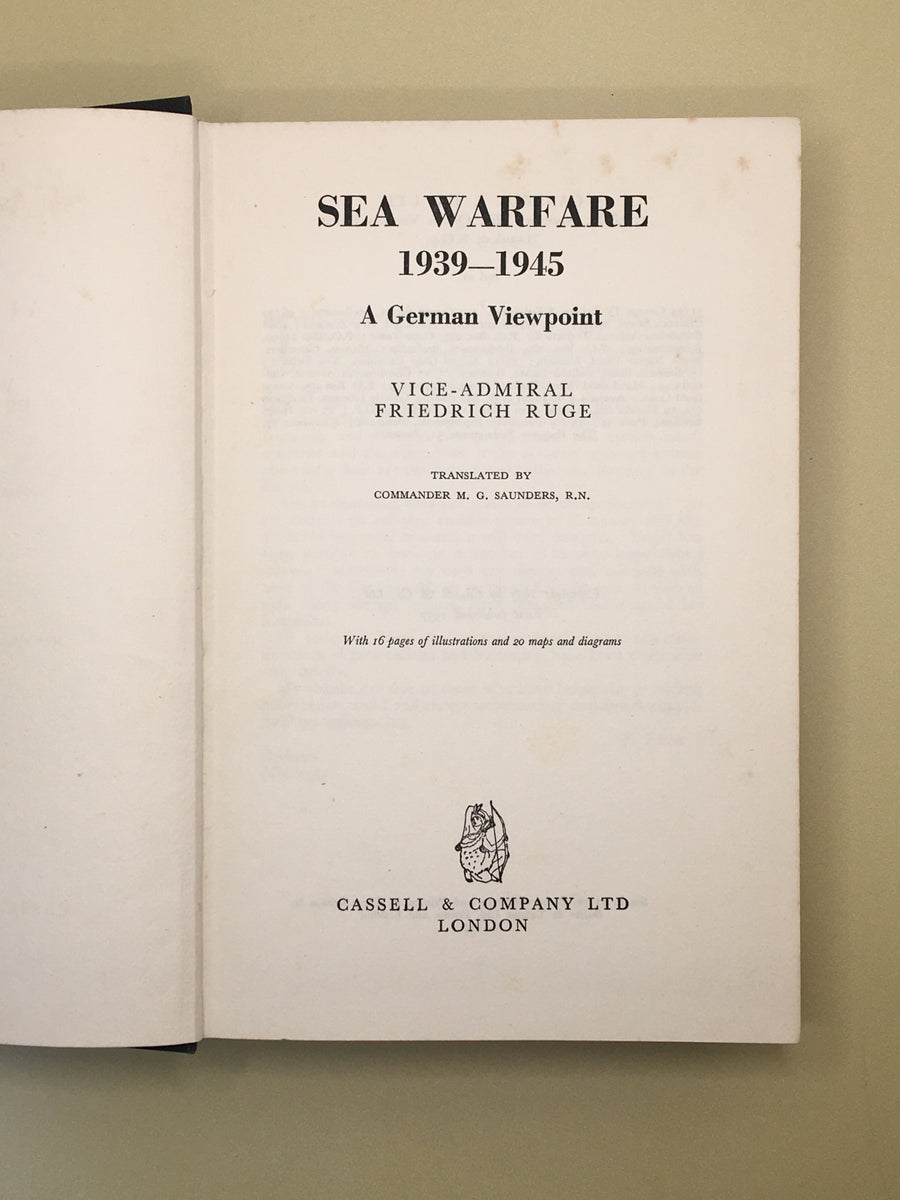 Sea Warfare 1939-1945: A German Viewpoint – The Goose Books